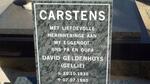 CARSTENS David Geldenhuys 1930-1990