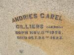 CILLIERS Andries Carel 1886-1923