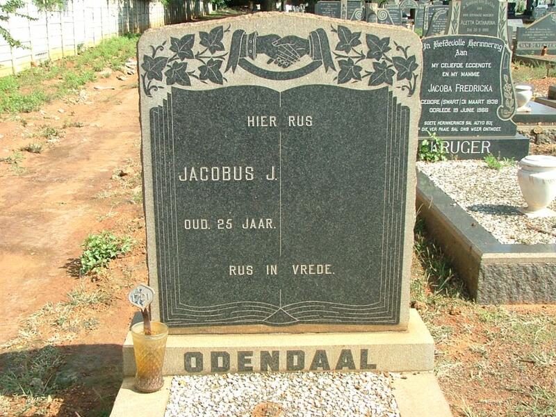 ODENDAAL Jacobus J. ?