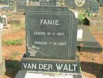 WALT Fanie, van der 1907-1967