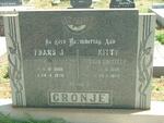 CRONJE Frans J. 1908-1979 & Kitty COETZEE 1909-1978