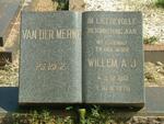 MERWE Willem A.J., van der 1913-1970