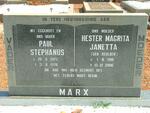 MARX Paul Stephanus 1922-1976 & Hester Magrita Janetta KEULDER 1918-2006