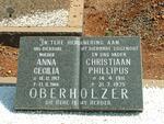 OBERHOLZER Christiaan Phillipus 1911-1975 & Anna Cecilia 1917-2006 