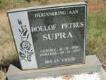 SUPRA Roelof Petrus 1920-1997