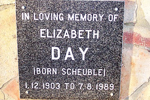 DAY Elizabeth nee SCHEUBLÉ 1903-1989
