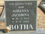 BOTHA Johanna Jacomina 1913-1989