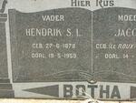 BOTHA Hendrik S.L. 1878-1959