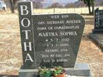 BOTHA Martha Sophia 1932-1995
