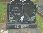 ROUX Fanie I. S., le 1938-1993