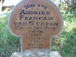 STADEN Andries Francais, van 1918-1918