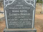 PRINSLOO Maria Aletta Elizabeth nee DU TOIT 1862-1955
