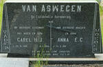 ASWEGEN Carel H.J., van 1910-1984 & Anna E.C. 1911-