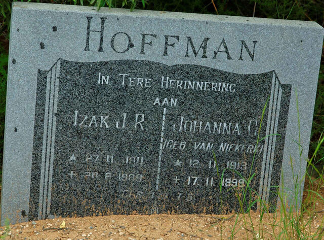 HOFFMAN Izak J.R. 1911-1989 & Johanna C. VAN NIEKERK 1913-1999