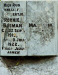 BOSMAN Ronnie 1919-1922