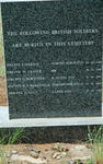 1. British Soldiers buried at Boshof Cemetery