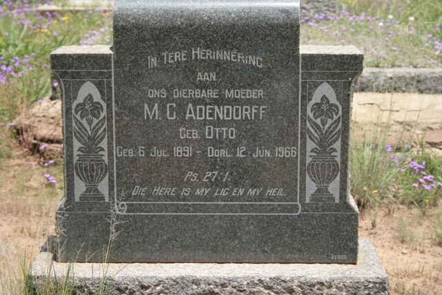 ADENDORFF M.C. nee OTTO 1891-1966