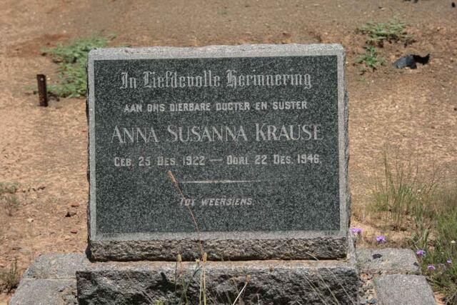 KRAUSE Anna Susanna 1922-1946