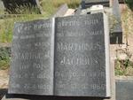 JERLING Marthinus Jacobus 1878-1968 & Martha PIO 1885-1959