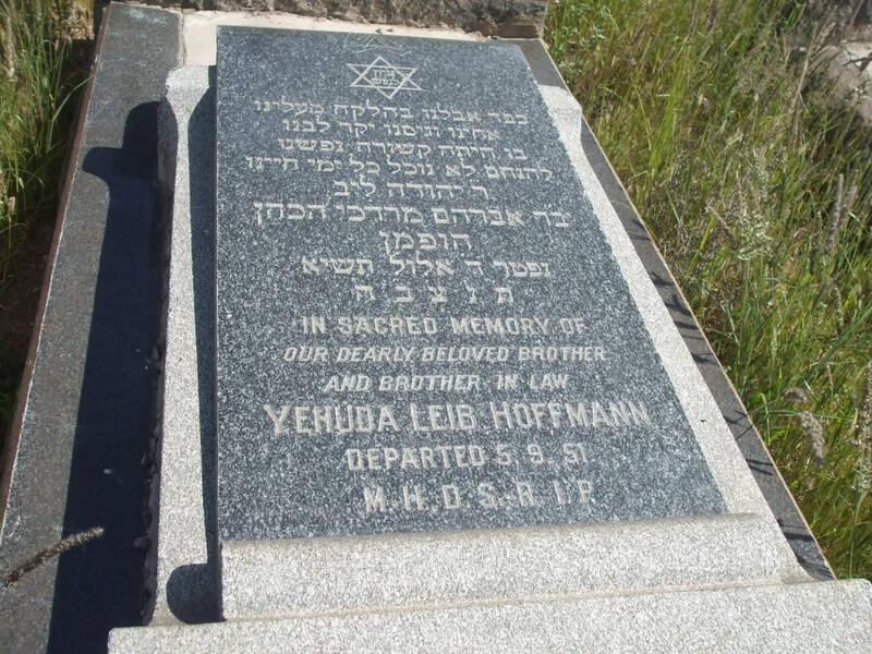 HOFFMANN Yehuda Leib -1951