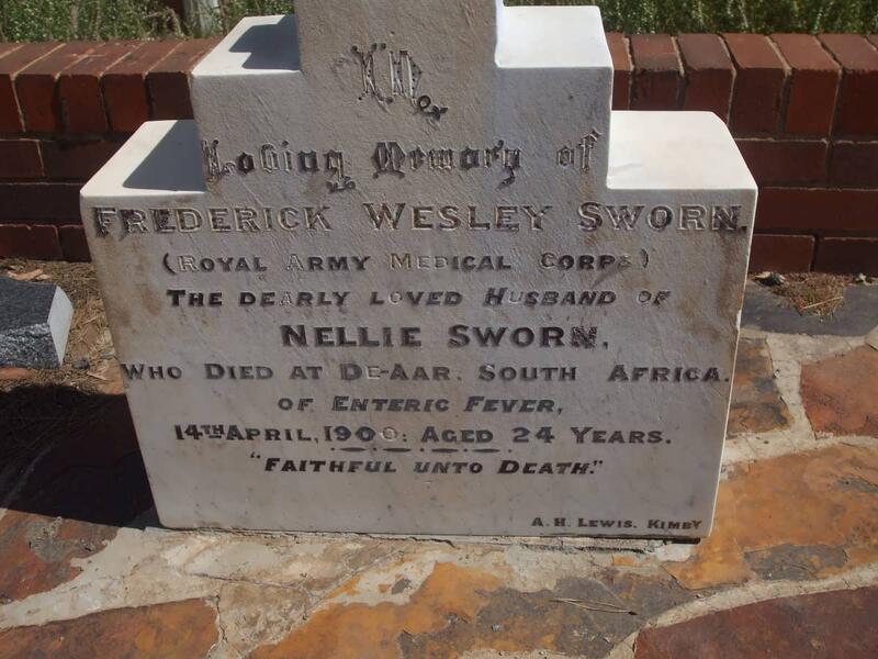 SWORN Frederick Wesley -1900