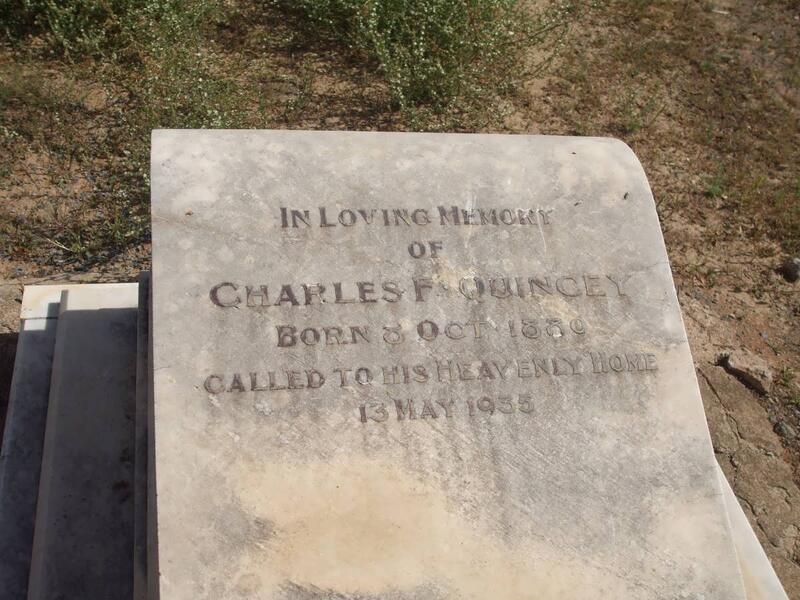 QUINCEY Charles F. 1880-1935
