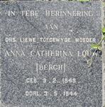 LOUW Anna Catherina nee BERGH 1849-1944