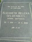 GELDENHUYS Elizabeth Helena nee OOSHUIZEN 1901-1989