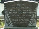 DANNHAUSER Maria Magdalena Susana 1918-1984