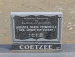 COETZEE Johanna Maria Petronella nee JANSEN VAN VUUREN 1899-1991