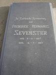 SEVENSTER Frederick Hermanus 1907-1987