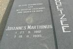 COETZEE Johannes Marthinus 1912-1995
