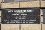 BOTES Maria Margaretha nee BURGER 1926-2005