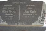 VILLIERS Willem Petrus, de 1882-1952 & Anna Maria DU PLESSIS 1888-1980