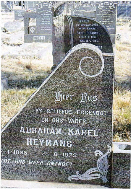 HEYMANS Abraham Karel 1895-1972