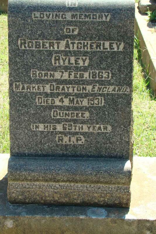 RYLEY Robert Atcherly 1863-1931