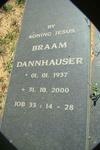 DANNHAUSER Braam 1937-2000