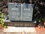 BERG Koot, van der 1885-1961 & Anne 1912-1999