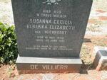 VILLIERS Susanna Cecilia Rebekka Elizabeth, de nee HECKROODT 1899-1961