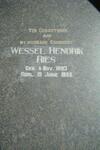 RIES Wessel Hendrik 1893-1955
