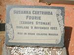 FOURIE Susanna Gertruida nee STOMAN     -1953