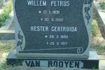 ROOYEN Willem Petrus, van 1891-1980 & Hester Gerttruida 1893-1977