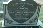 JACKSON Violet Mercy 1930-1974