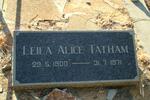 TATHAM Leila Alice 1900-1971