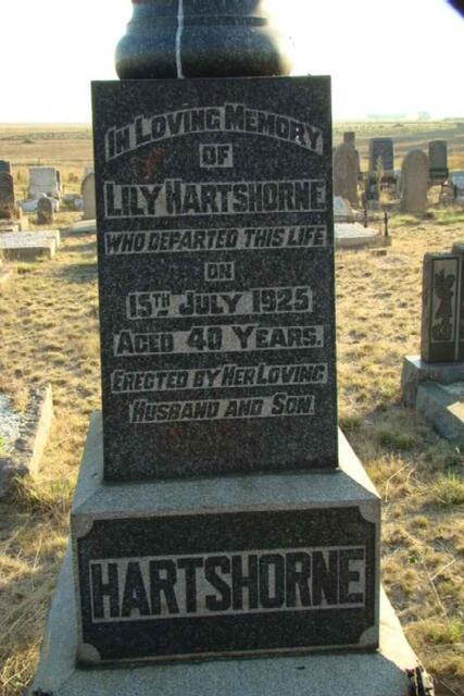 HARTSHORNE Lily  -1925