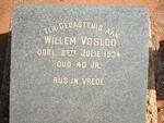 VOSLOO Willem  -1934