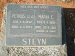 STEYN Petrus J.J. 1872-1937 & Maria E. 1884-1961