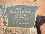 VENTER Willem Frederick nee HENNING 1900-