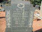 HAASBROEK Johanna Maria Sophia formerly V.D. WALT nee DU PLESSIS 1868-1947