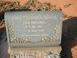HUMAN Anna Cathrina nee GREYLING 1857-1948